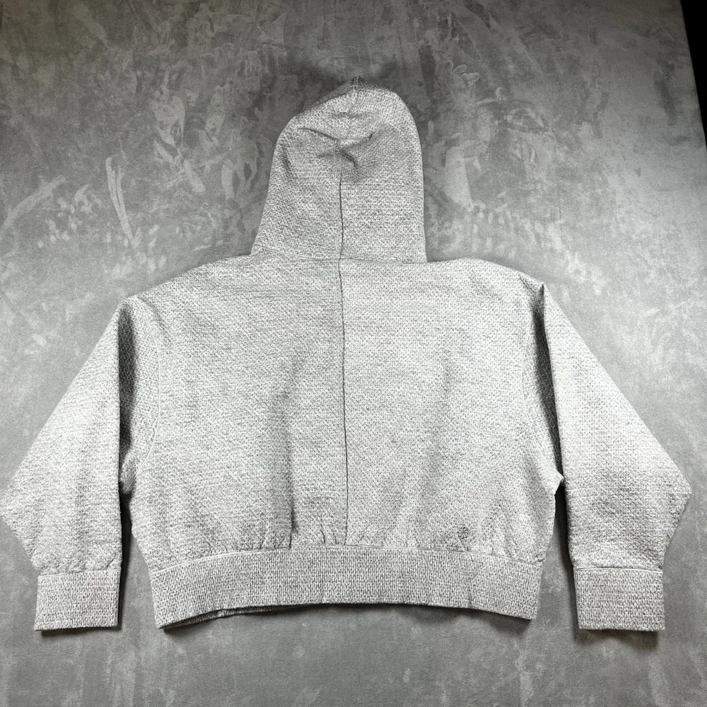 Nike Tech Pack Therma-FIT ADV Hoodie Womens Medium Gray Textured Knit Cropped